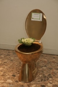 Golden Toilet by Sustainable Sanitation Alliance