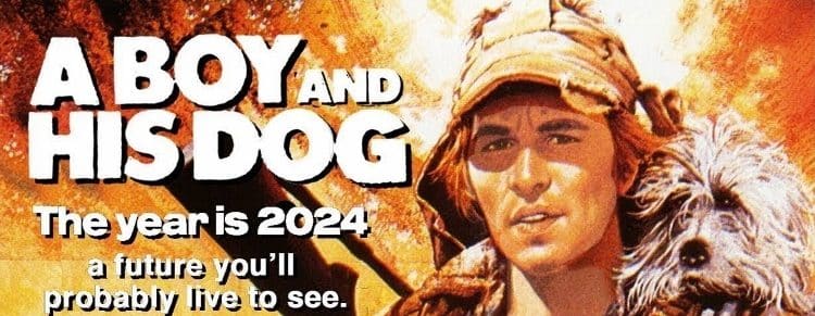 a boy and his dog poster